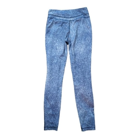 Nike Stone washed denim style leggings dry fit capris 7/8 length small - Picture 1 of 8